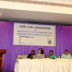 State level consultation on The Freedom of Marriage and Association and Prohibition of Crimes in the Name of Honour Bill – 2022.