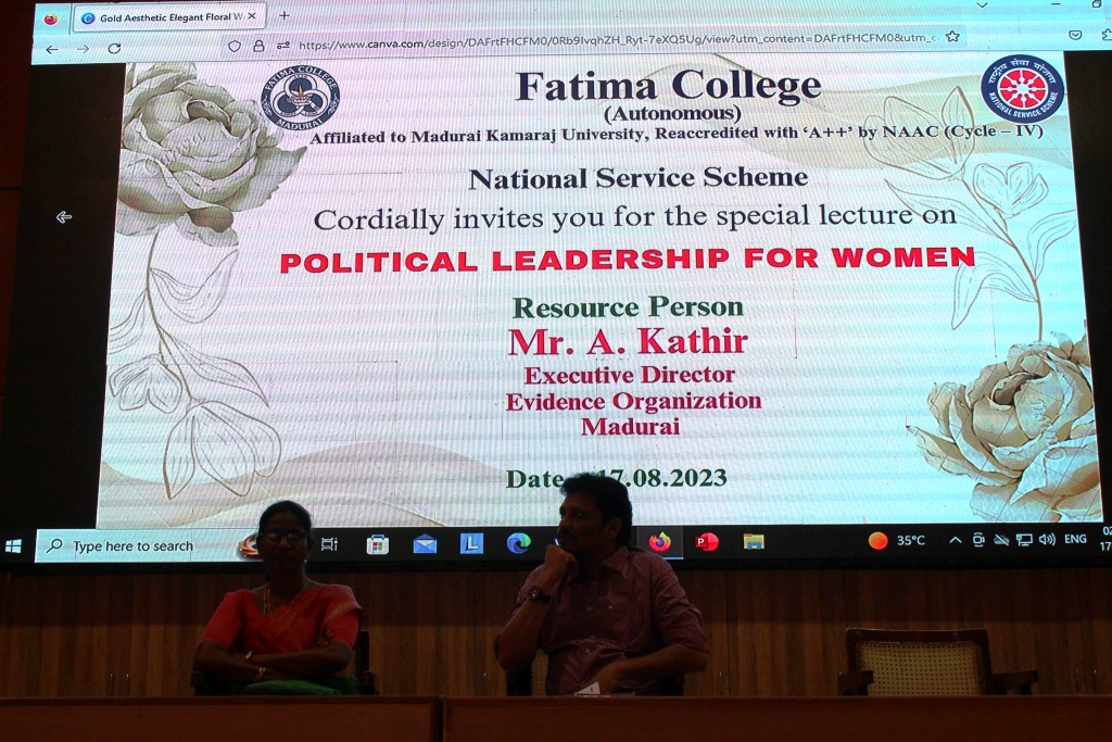 Women and Political Rights Seminar for Fatima College Students
