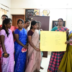 Strengthening Women Justice Forum Members Meet at Evidence Office, Madurai