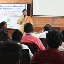 Human Rights and Judiciary Intervention - Training Programme for Advocates  held at CESCI Centre