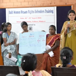 Dalit Women Human Rights Defenders Training held at CESCI Centre, Madurai