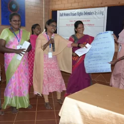 Dalit Women Human Rights Defenders Training held at CESCI Centre, Madurai